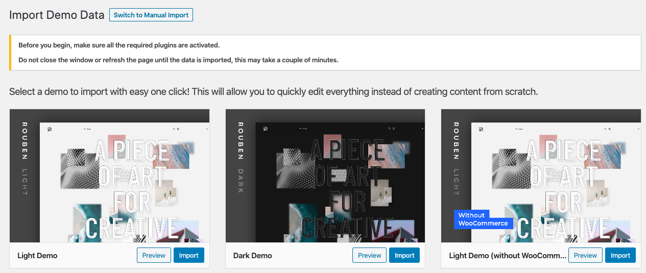 Getting Started - Rouben WordPress Theme Documentation